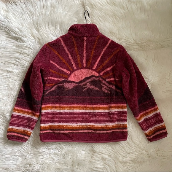 Faherty x B. Yellowtail Mountain Sunrise High Pile Fleece Jacket XS - Picture 8 of 13